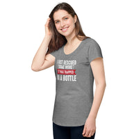 Load image into Gallery viewer, I just rescued some wine. It was trapped in a bottle. Women’s round neck tee
