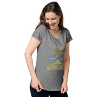 Load image into Gallery viewer, I learn something every time I go into the mountains, Women’s round neck tee
