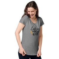 Load image into Gallery viewer, Embrace your inner wild, Women’s round neck tee
