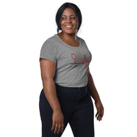 Load image into Gallery viewer, Wine life line, Women’s round neck tee
