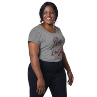 Load image into Gallery viewer, Wine a little, laugh a lot. Women’s round neck tee

