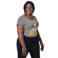 Load image into Gallery viewer, I am just here for the beer, Women’s round neck tee
