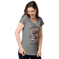 Load image into Gallery viewer, Coffee brewed, Women’s round neck tee
