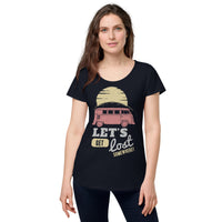 Load image into Gallery viewer, Let&#39;s get lost somewhere, Women’s round neck tee
