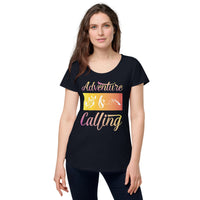 Load image into Gallery viewer, Adventure is calling, Women’s round neck tee
