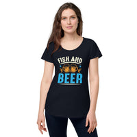 Load image into Gallery viewer, Fish and Beer, Women’s round neck tee
