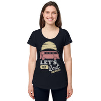 Load image into Gallery viewer, Let&#39;s get lost somewhere, Women’s round neck tee
