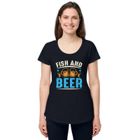 Load image into Gallery viewer, Fish and Beer, Women’s round neck tee
