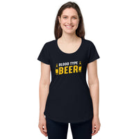 Load image into Gallery viewer, Blood type beer, Women’s round neck tee
