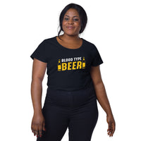 Load image into Gallery viewer, Blood type beer, Women’s round neck tee
