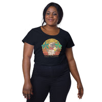 Load image into Gallery viewer, Enjoy the summer. Women’s round neck tee
