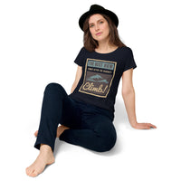 Load image into Gallery viewer, The best view comes after the hardest climb, Women’s round neck tee
