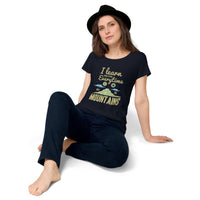 Load image into Gallery viewer, I learn something every time I go into the mountains, Women’s round neck tee
