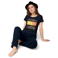 Load image into Gallery viewer, Adventure is calling, Women’s round neck tee
