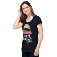 Load image into Gallery viewer, Let&#39;s get lost somewhere, Women’s round neck tee
