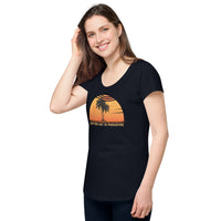 Load image into Gallery viewer, Another day in paradise, Women’s round neck tee
