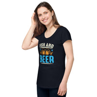 Load image into Gallery viewer, Fish and Beer, Women’s round neck tee
