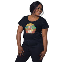 Load image into Gallery viewer, Enjoy the summer. Women’s round neck tee
