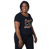 Load image into Gallery viewer, Say yes to new adventures, Women’s round neck tee
