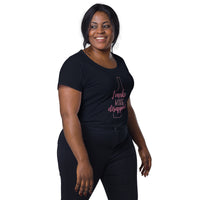 Load image into Gallery viewer, I make wine disappear. Women’s round neck tee
