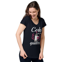 Load image into Gallery viewer, Corks are for quitters, Women’s round neck tee
