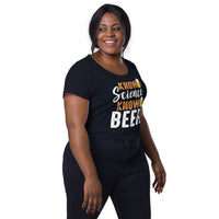 Load image into Gallery viewer, Know science, know beer, Women’s round neck tee
