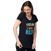 Load image into Gallery viewer, Fish and Beer, Women’s round neck tee
