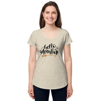 Load image into Gallery viewer, Hello Adventure, Women’s round neck tee
