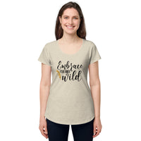 Load image into Gallery viewer, Embrace your inner wild, Women’s round neck tee
