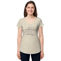 Load image into Gallery viewer, Embrace time away, Women’s round neck tee
