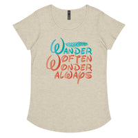 Load image into Gallery viewer, Wander often, wander always, Women’s round neck tee
