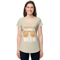 Load image into Gallery viewer, Come to the darkside, we have beer. Women’s round neck tee
