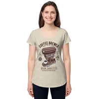 Load image into Gallery viewer, Coffee brewed, Women’s round neck tee
