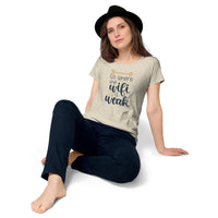 Load image into Gallery viewer, Go where the Wi-Fi is weak, Women’s round neck tee

