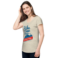 Load image into Gallery viewer, Hike more worry less, Women’s round neck tee
