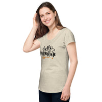 Load image into Gallery viewer, Hello Adventure, Women’s round neck tee

