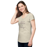 Load image into Gallery viewer, Embrace time away, Women’s round neck tee
