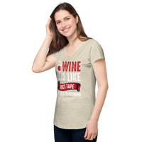 Load image into Gallery viewer, Wine is like duct tape, it fixes everything, Women’s round neck tee
