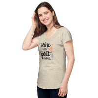 Load image into Gallery viewer, Wine is my spirit animal, Women’s round neck tee
