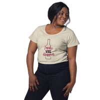 Load image into Gallery viewer, I make wine disappear. Women’s round neck tee
