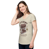 Load image into Gallery viewer, Coffee brewed, Women’s round neck tee
