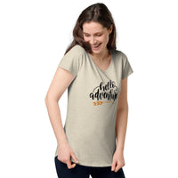 Load image into Gallery viewer, Hello Adventure, Women’s round neck tee
