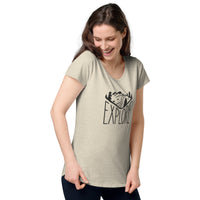 Load image into Gallery viewer, Explore, Women’s round neck tee
