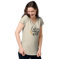 Load image into Gallery viewer, Embrace your inner wild, Women’s round neck tee
