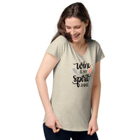 Load image into Gallery viewer, Wine is my spirit animal, Women’s round neck tee
