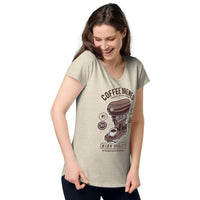 Load image into Gallery viewer, Coffee brewed, Women’s round neck tee
