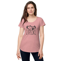 Load image into Gallery viewer, Explore, Women’s round neck tee
