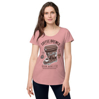 Load image into Gallery viewer, Coffee brewed, Women’s round neck tee
