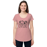 Load image into Gallery viewer, Explore, Women’s round neck tee
