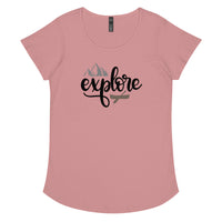 Load image into Gallery viewer, Explore, Women’s round neck tee
